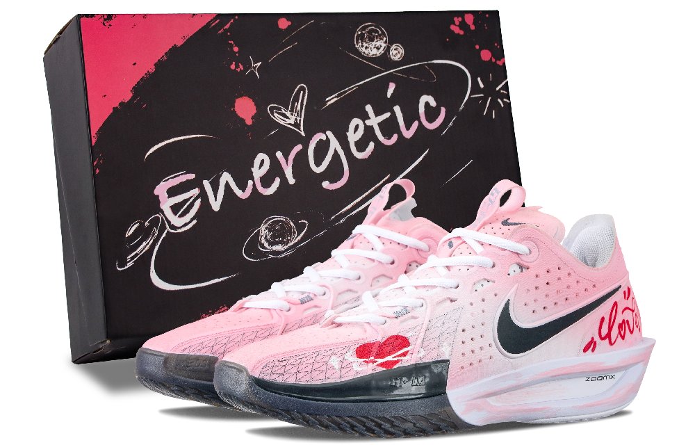Nike Air Zoom G.T. Cut 3 Basketball Shoes Unisex Low Top Pink/White/Black