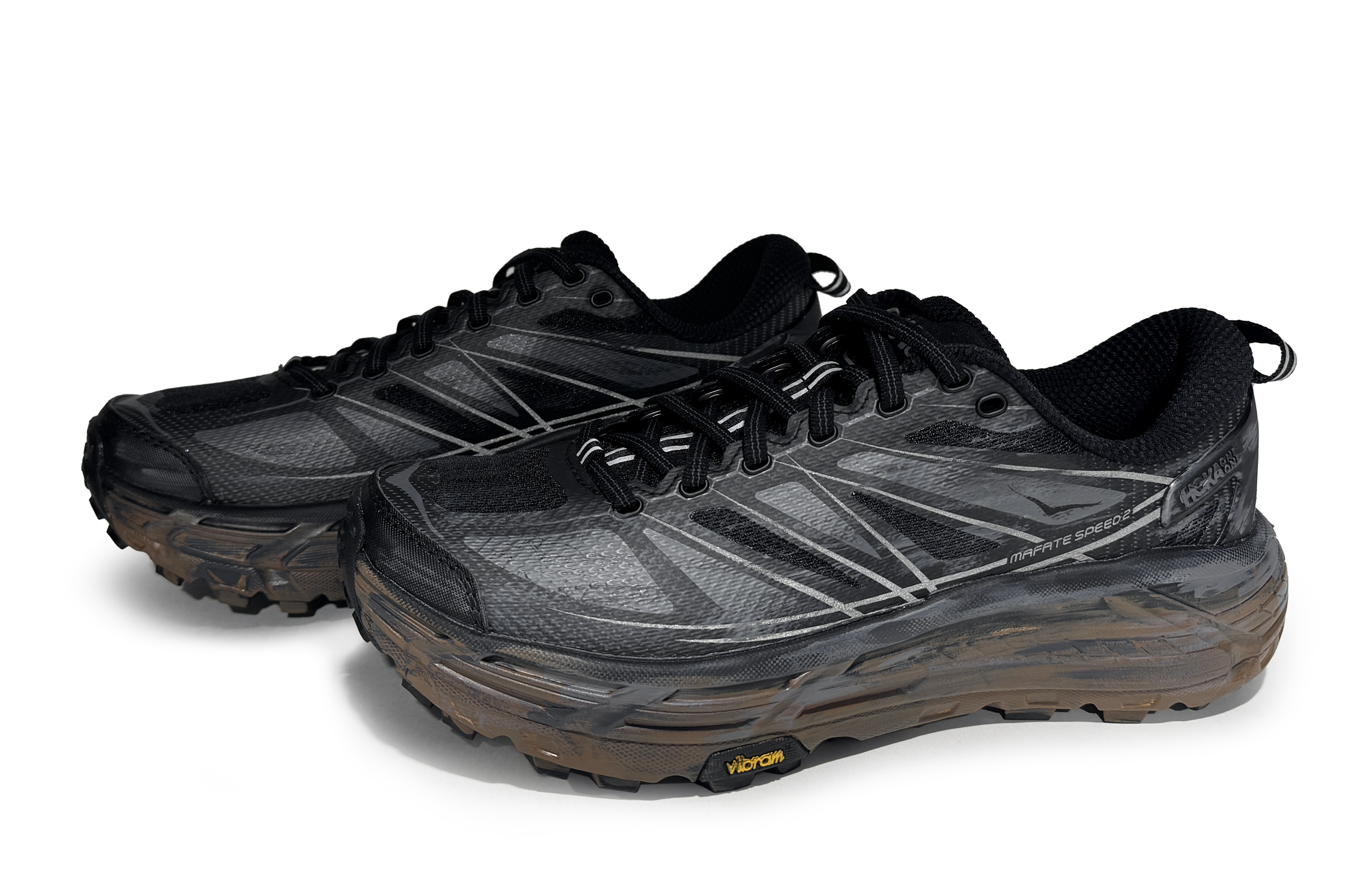 HOKA ONE ONE Mafate Speed 2 Abrasion Resistant Low Top Running Shoes Unisex Black Gray купить в интернет-магазине Yoocart с быстрой доставкой по России.