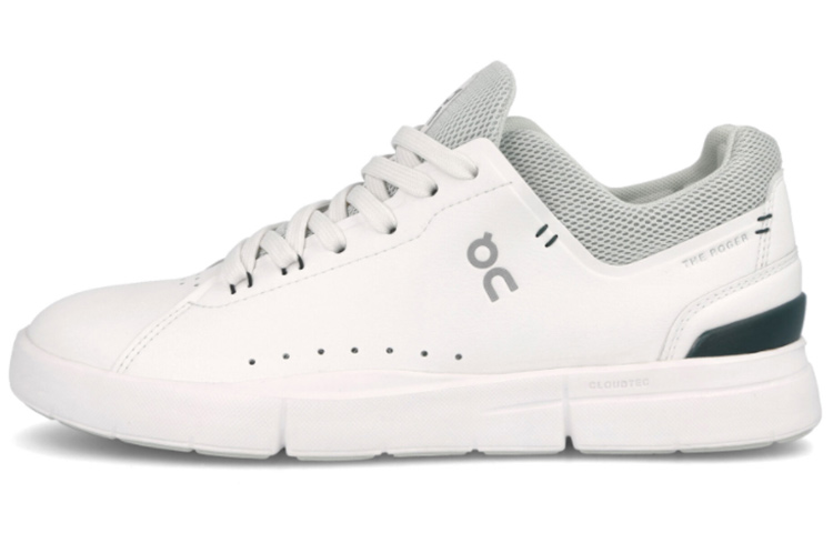 FEIDELEI x On THE ROGER Anti-Slip Wear-Resistant Low-Top Skateboard Shoes Women's White Green