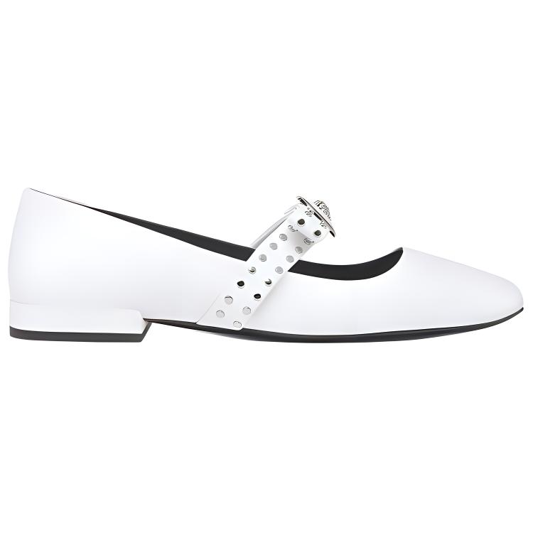 VERSACE Mary Jane Shoes Women's White