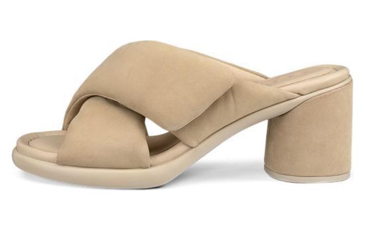 Ecco Slip Resistant Abrasion Resistant Slide Slippers Women's Light Umber