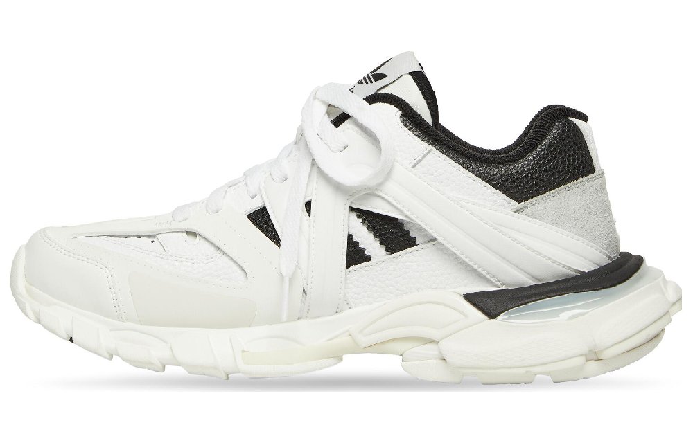 Adidas Originals x Balenciaga Track Forum Low-Top Chunky Sneakers Women's White Black