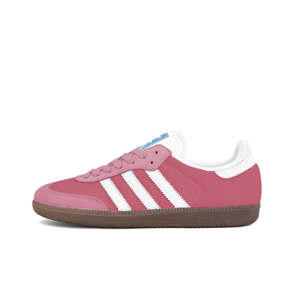 Adidas Originals SAMBA OG Low Top Skateboard Shoes Unisex Rose Red