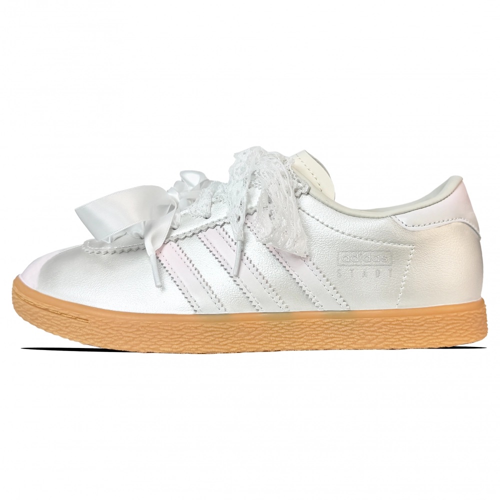 Adidas Originals Stadt Abrasion Resistant Low top German Army Trainers Unisex Silver Pink
