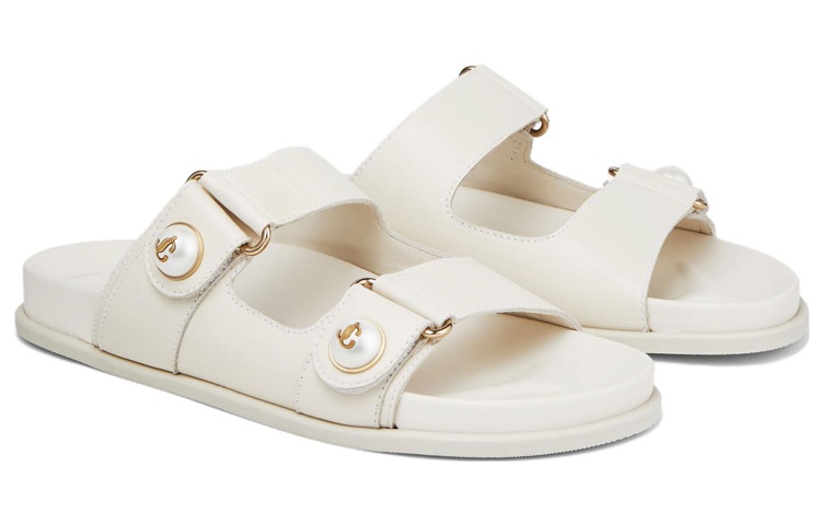 Jimmy Choo Fayence Pearl-embellished Sandals