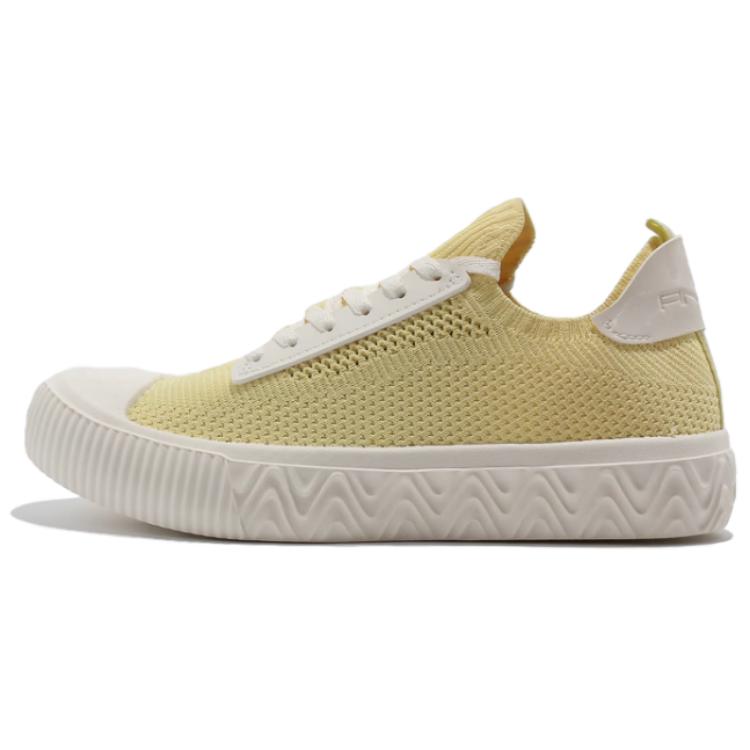 Anta Cushioning Wear-Resistant Low-Top Skateboard Shoes Women's Yellow