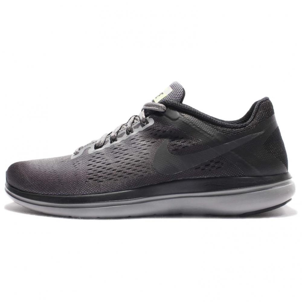 Nike Flex 2016 RN Cushioning Wear-Resistant Low-Top Running Shoes Men's Black