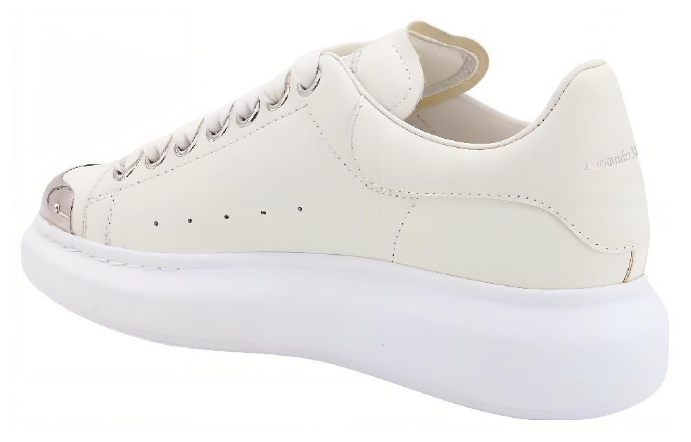 Alexander McQueen Oversize Larry Leather Sneakers 'White' Women's