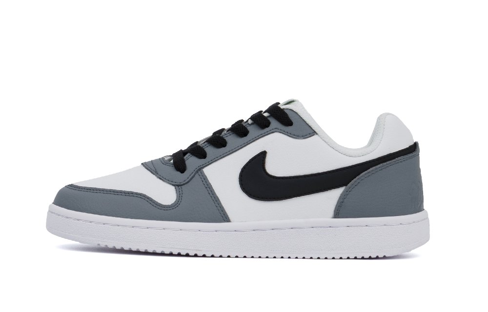 Nike EBERNON Cushioning, Impact Resistance, Abrasion Resistant, Balance Low Top Skateboard Shoes Unisex Light Gray