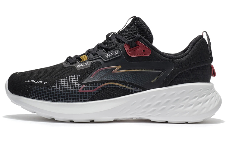 LiNing Element Shock Absorbers With Slip Resistant And Abrasion Resistant Properties Low Top Casual Shoes Men's Black