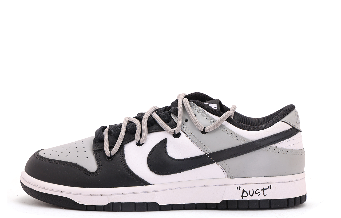 Nike Dunk Coverage Abrasion Resistant Low top Skateboard Shoes Unisex Black Gray