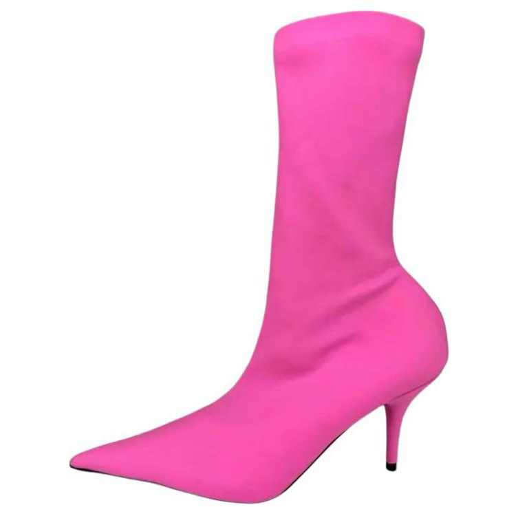Balenciaga Knife Ankle Boots 8cm Women's Pink