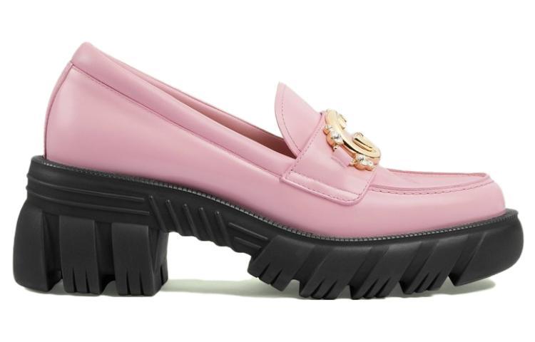 GUCCI Interlocking Platform Shoes Women's Pink
