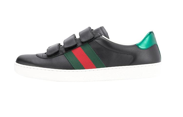 GUCCI ACE Stylish Skateboarding Shoes Men's Black