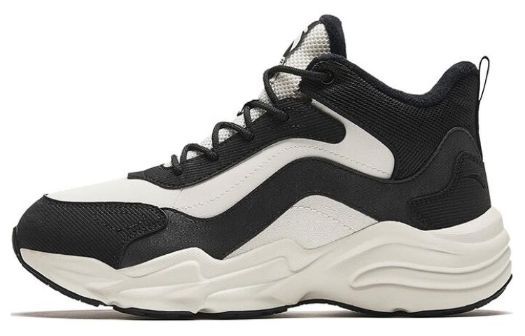 Anta Cushioning Wear-Resistant Low-Top Running Shoes Women's Black White