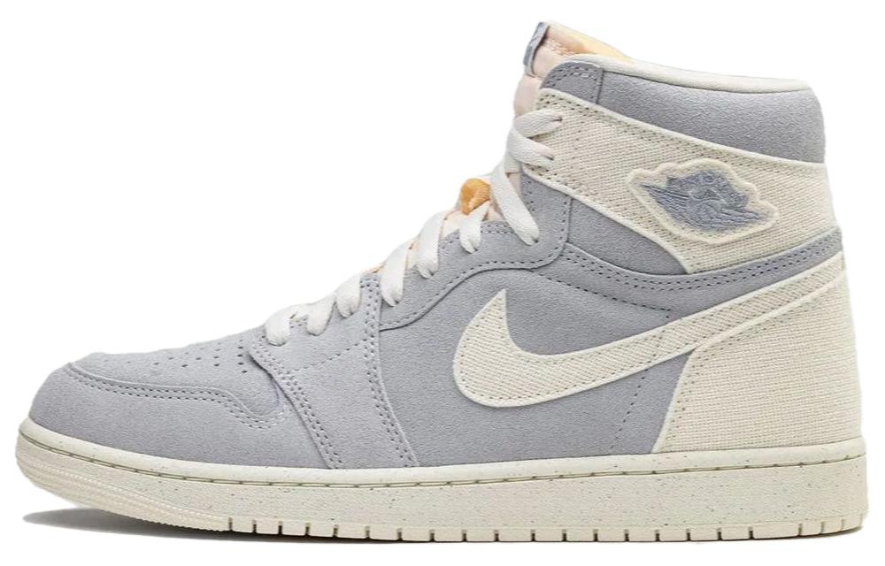 Jordan Air Jordan 1 Винтажные баскетбольные кроссовки High Top Серые Унисекс