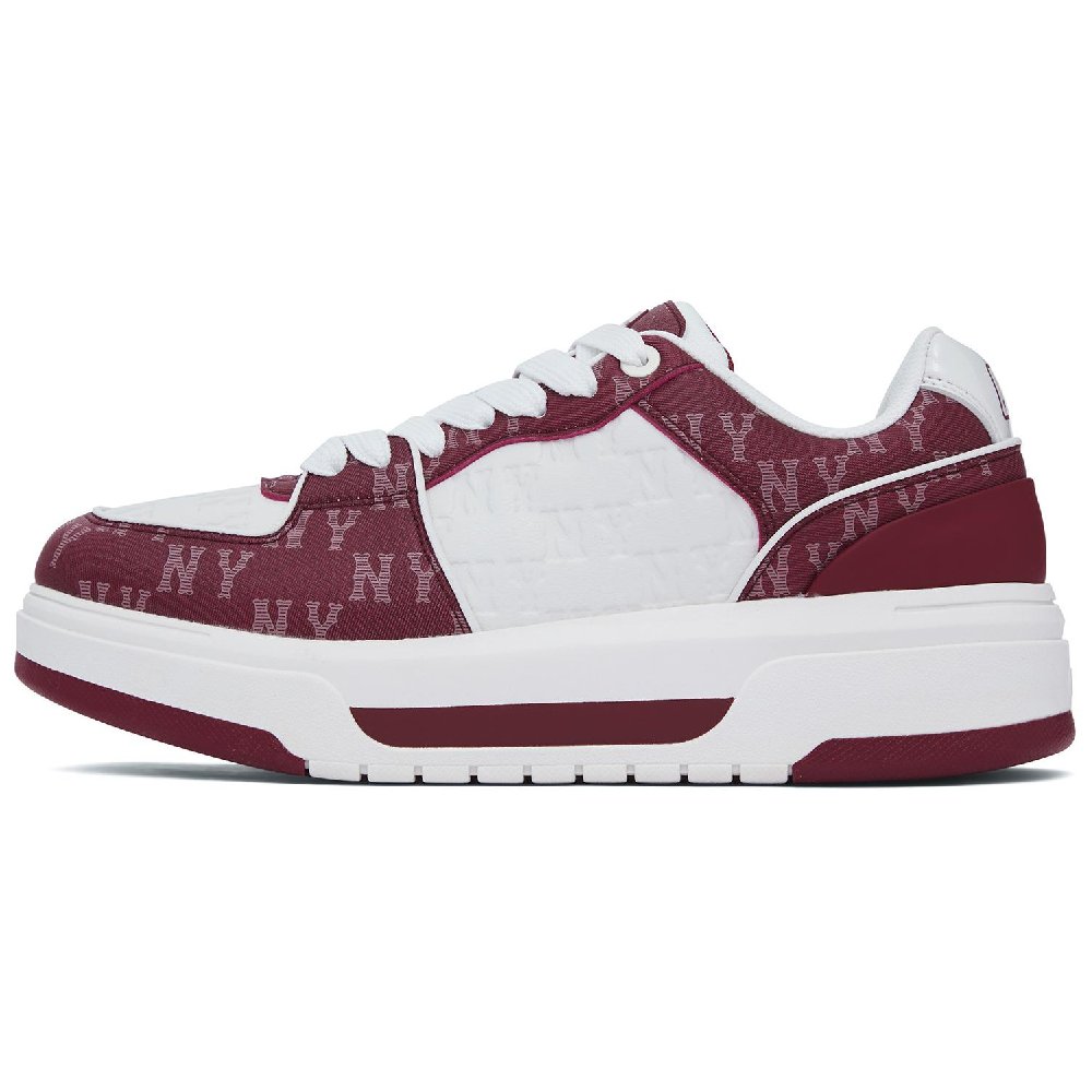 MLB Chunky Liner Anti-Slip And Wear-Resistant Support Athletic Shoes Unisex Deep Red