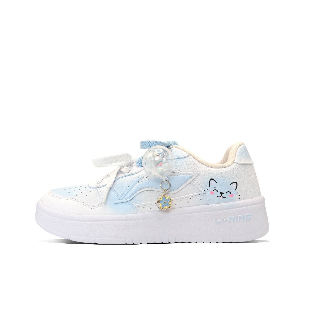 LiNing Pontoon Boats Abrasion Resistant, Lightweight, And Breathable Low Top Skateboard Shoes Women's Light Blue