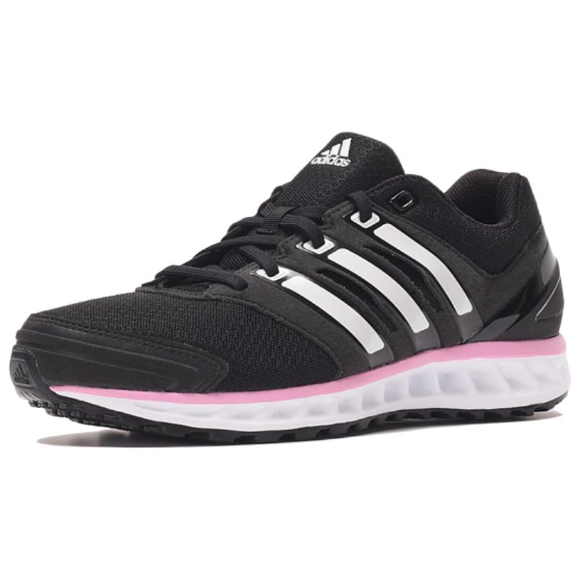 Adidas Anti-Slip Wear-Resistant Low-Top Running Shoes Women's Black/Pink