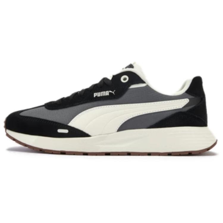PUMA Runtamed Abrasion Resistant Low Top Casual Shoes Unisex Gray White Black