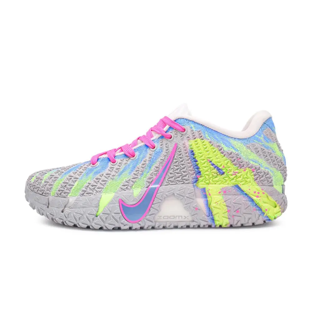 Nike Ja Morant 3 Abrasion Resistant Breathable Low top Basketball Shoes Unisex Blue Green Gray
