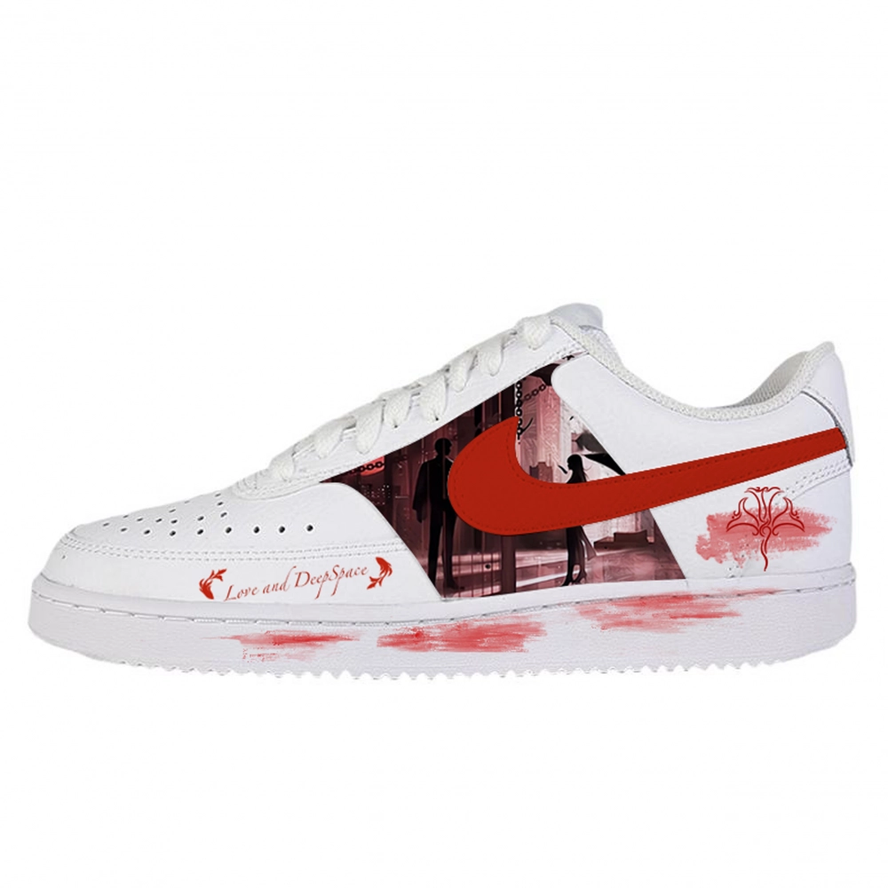 Nike Court Vision 1 Abrasion Resistant Low top Skateboard Shoes Unisex White