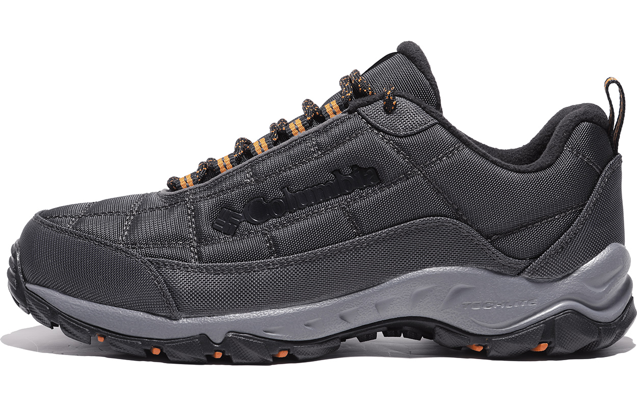 Columbia Cushioned Anti-Slip And Wear-Resistant Warm Low-Top Hiking Shoes Men's Gray