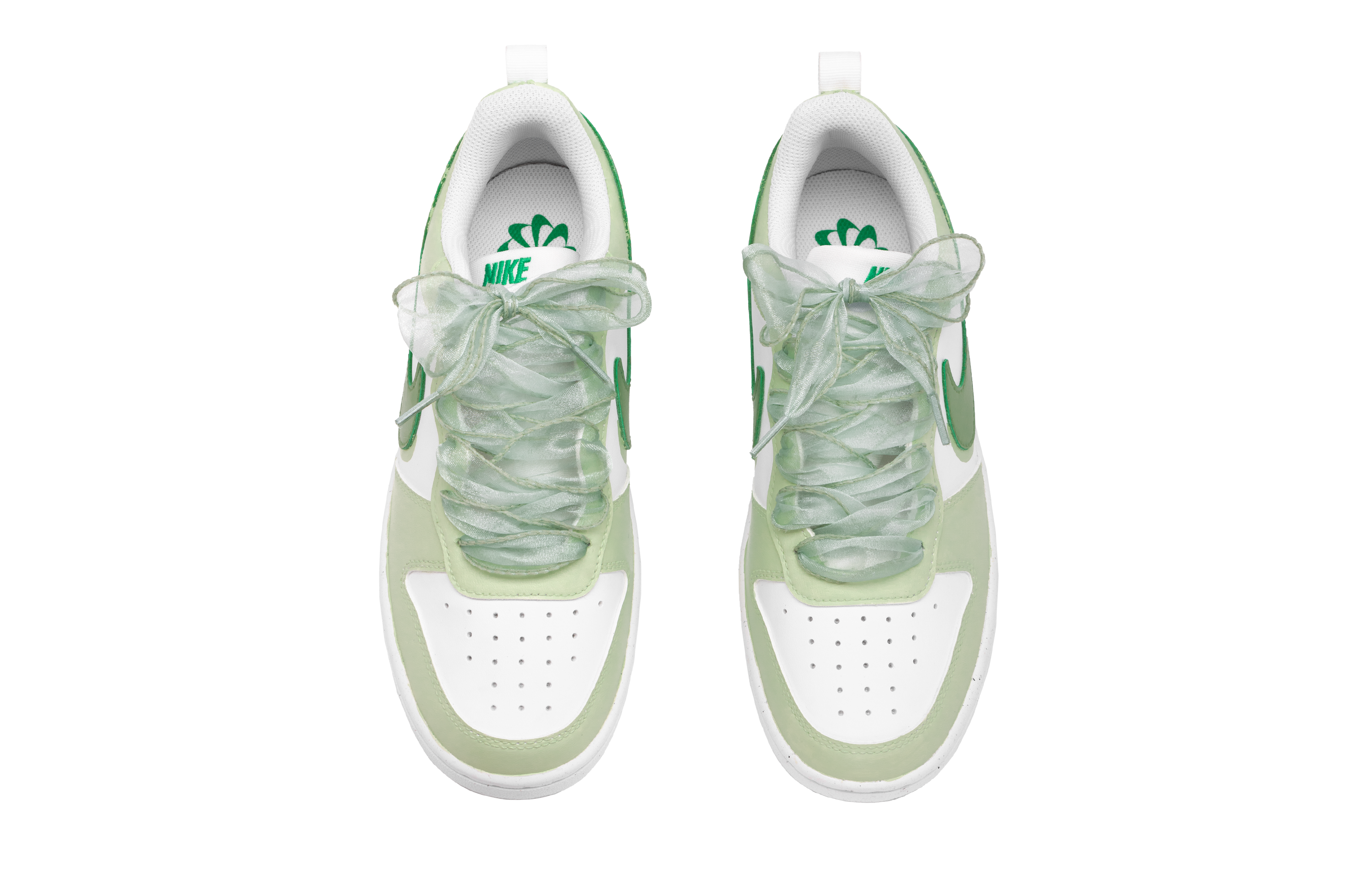 Nike Court Borough Anti-Slip Wear-Resistant Low-Top Skateboard Shoes Women's Light Green купить в интернет-магазине Yoocart с быстрой доставкой по России.