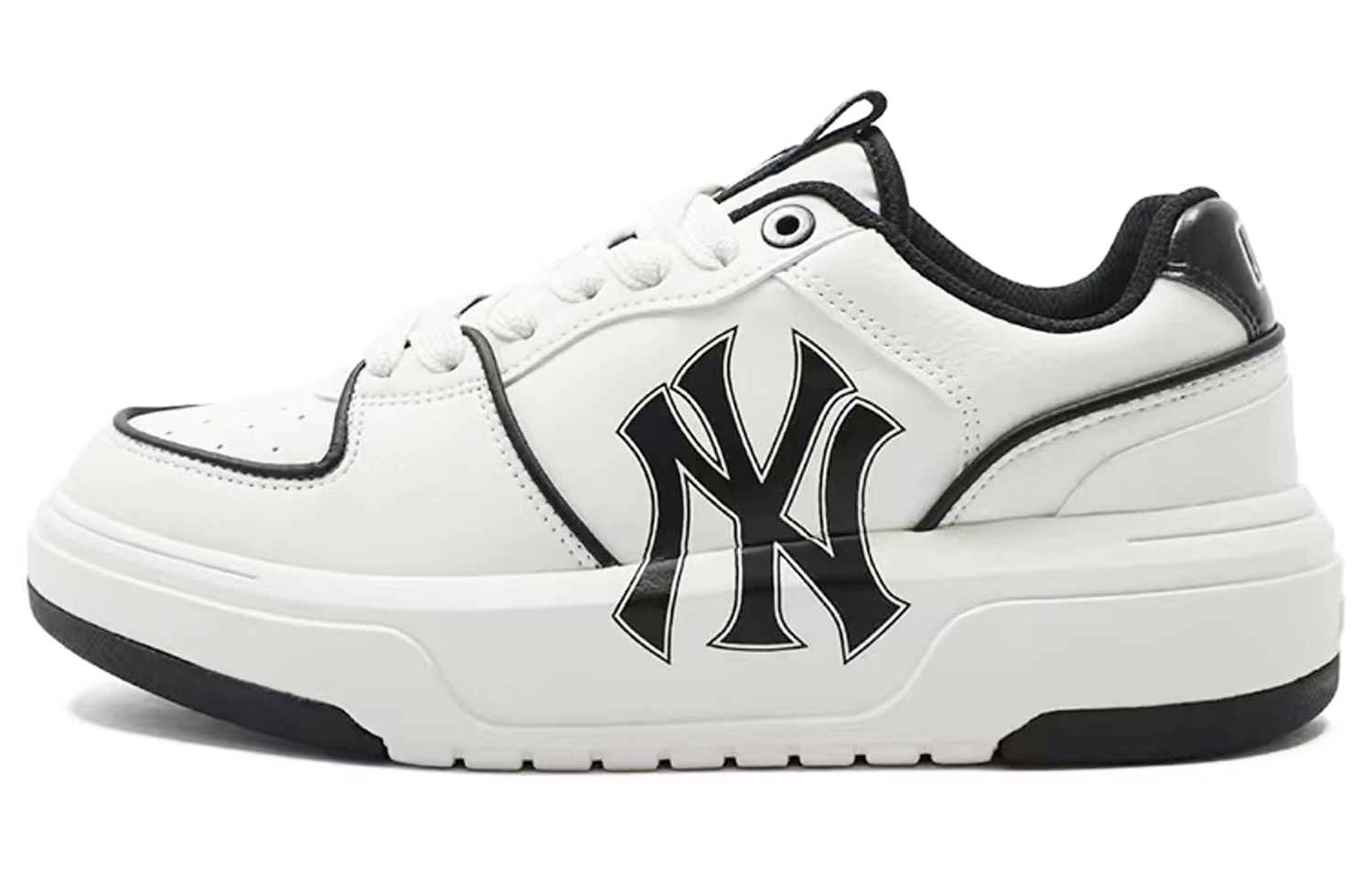 MLB Chunky Liner Abrasion Resistant Low Top Skateboard Shoes Unisex White Green