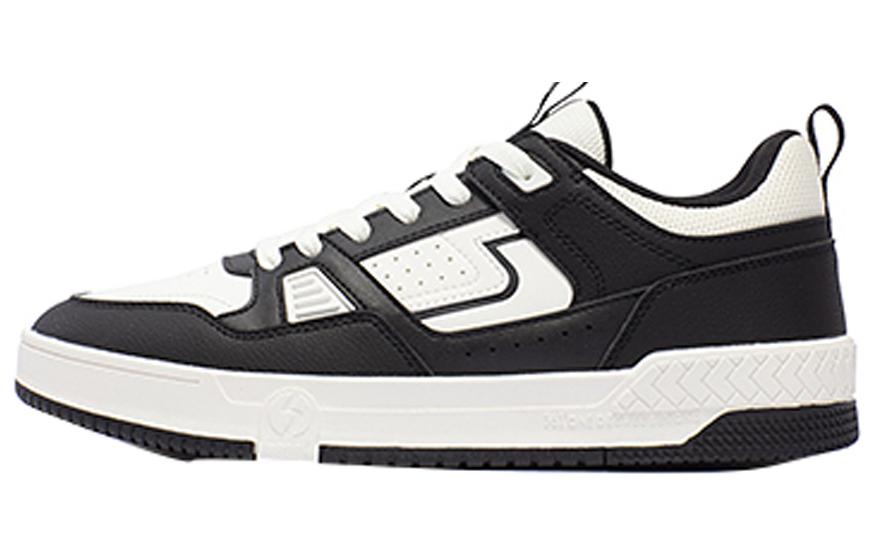 361° Anti-Slip Wear-Resistant Low-Top Skateboard Shoes Men's Black White