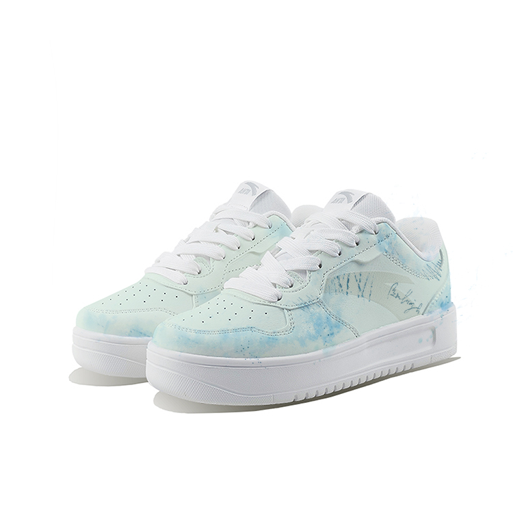 Anta Relaxed Slip Resistant Shock Absorbers With Abrasion Resistant Properties Low Top Skateboard Shoes Unisex Cyan купить в интернет-магазине Yoocart с быстрой доставкой по России.