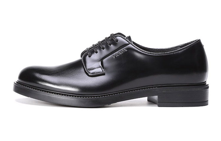 PRADA Dress Shoes Men Low-Top Black