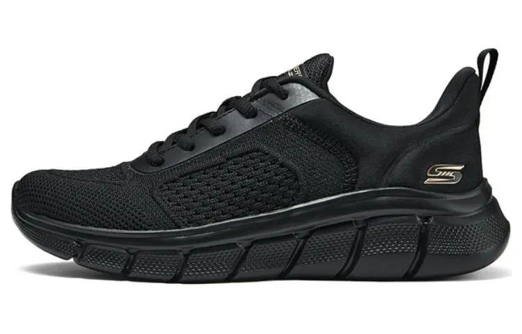 Skechers Breathable And Lightweight Low Top Running Shoes Women's Black