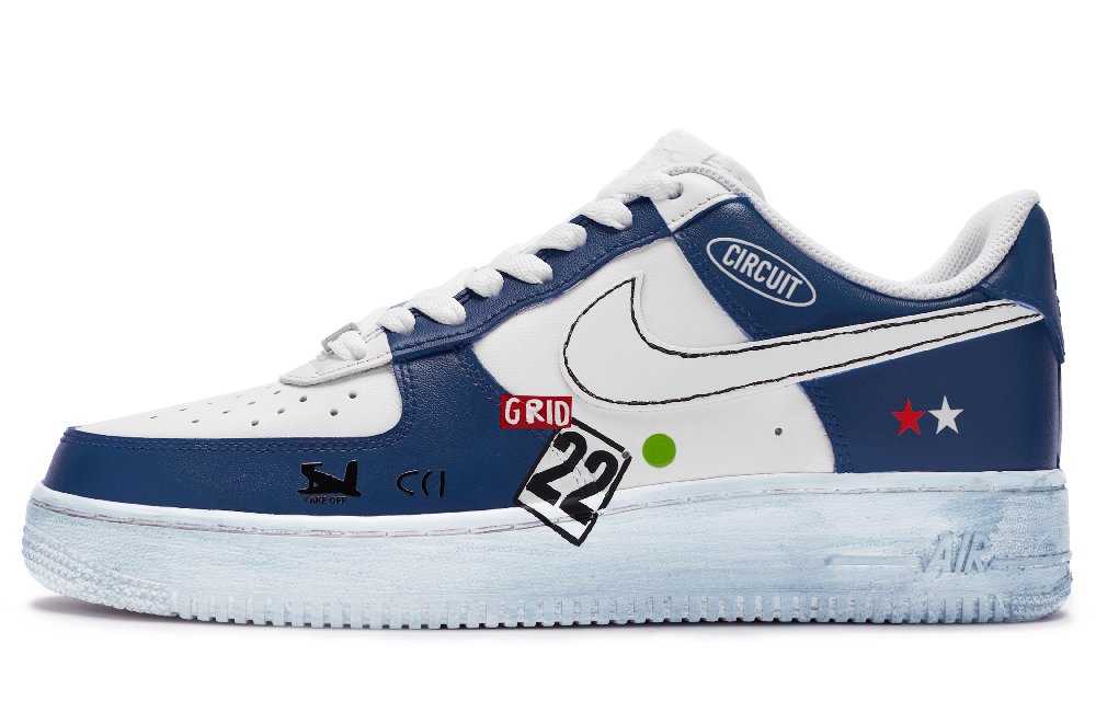 Nike Air Force 1 Low 811 Manufacturing Low Top Skateboard Shoes Men's Blue White