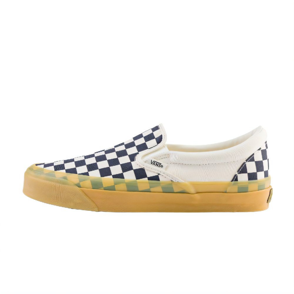 Vans LX Classic Slip On 98 Abrasion Resistant Low Top Canvas Shoes Unisex Blue White