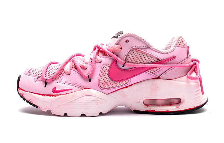 Nike Air Max Fusion Wear-Resistant Low-Top Casual Running Shoes Women's Barbie Pink