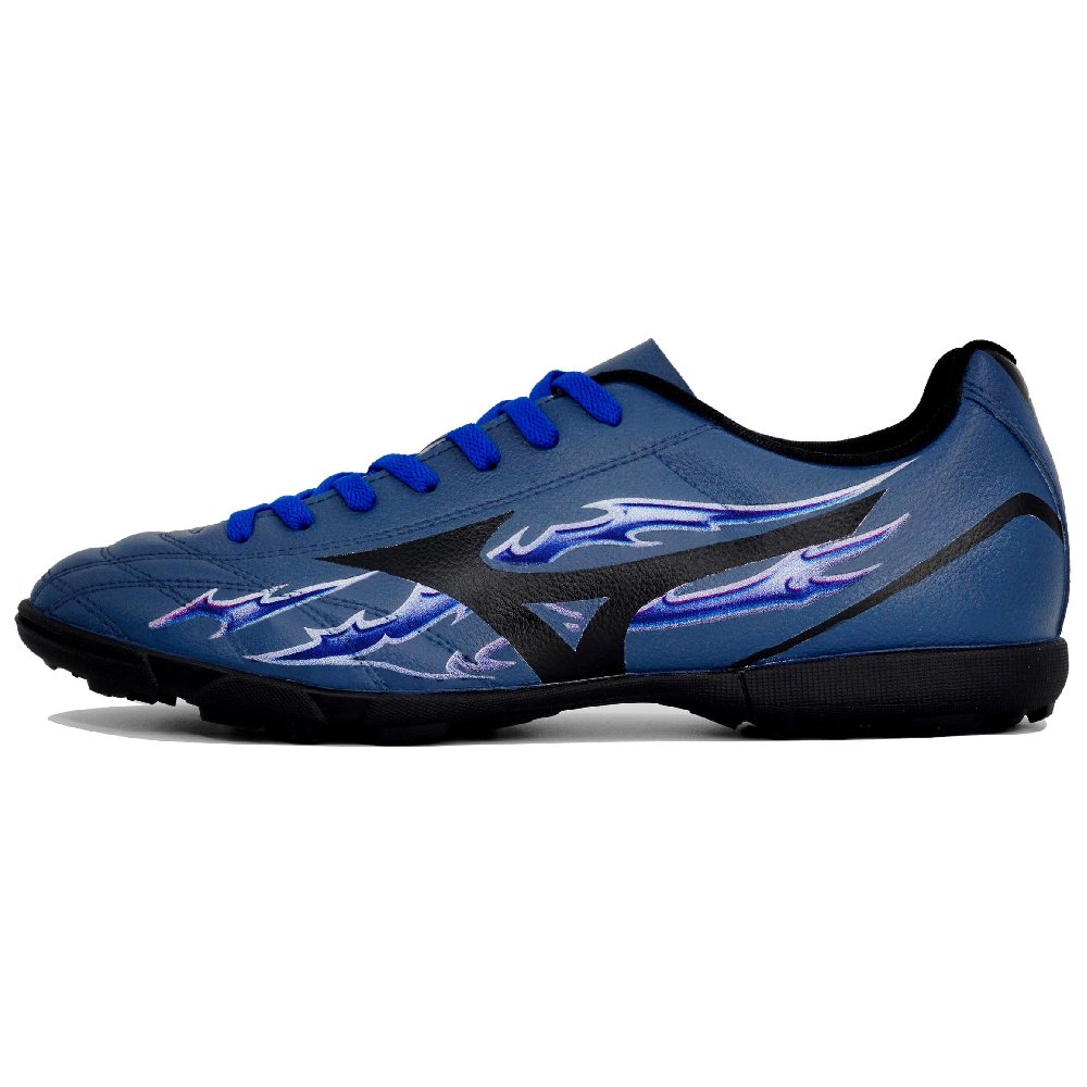 Mizuno Folgado Abrasion-Resistant Slip-Resistant Soccer Shoes Men's Blue Purple