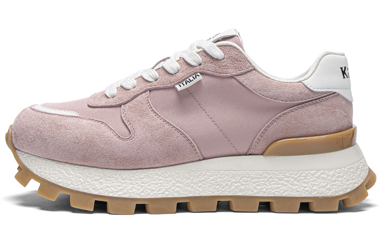 Kappa Anti-Slip Wear-Resistant Low-Top Running Shoes Women's Milk Tea Pink