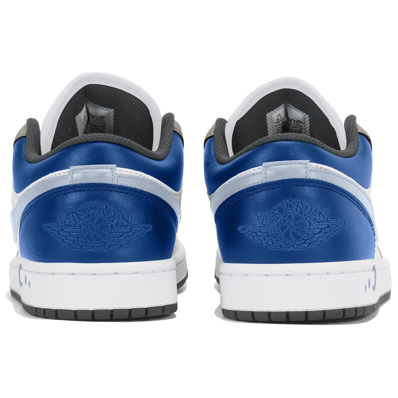 JORDAN Air Jordan 1 Vintage Basketball Shoes Unisex Low top Blue White Brown купить в интернет-магазине Yoocart с быстрой доставкой по России.