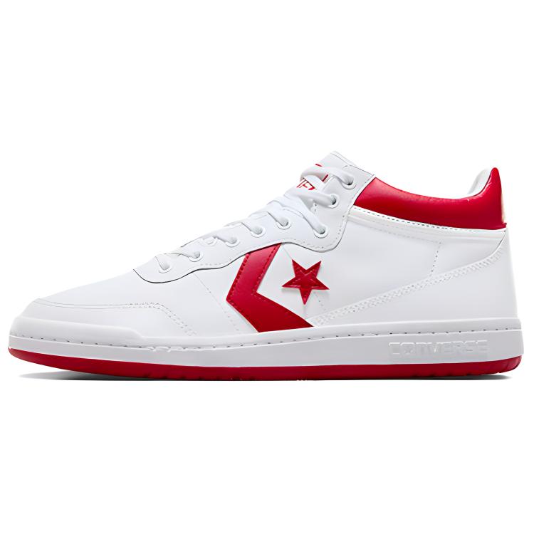 Converse Fastbreak Pro Mid White Enamel Red