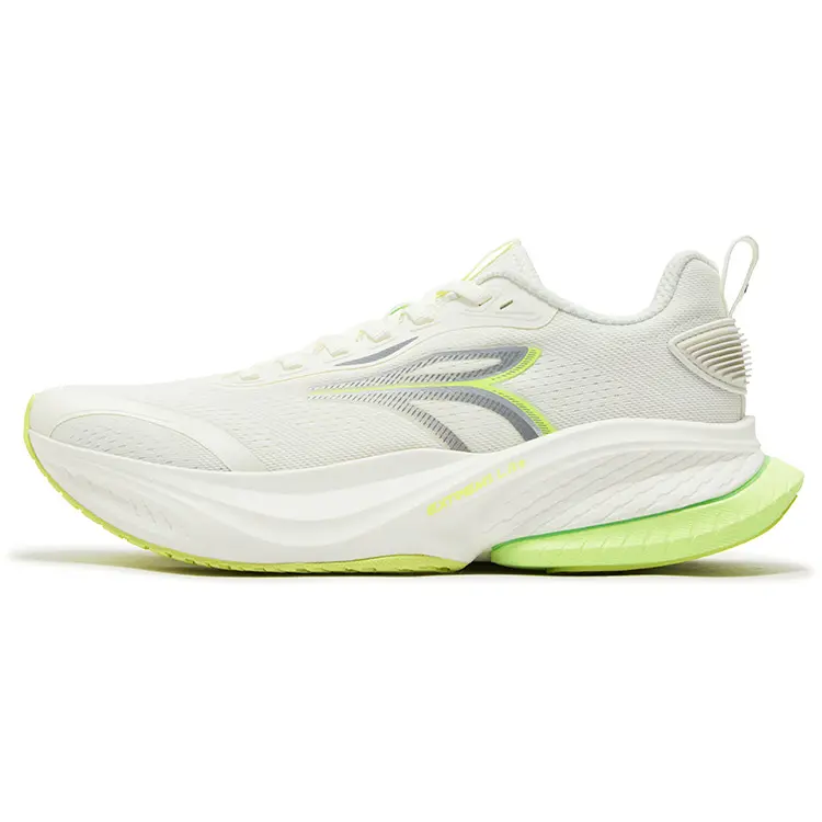 361° Shock Absorbers Slip Resistant Breathable Low Top Casual Running Shoes Men's Feather White