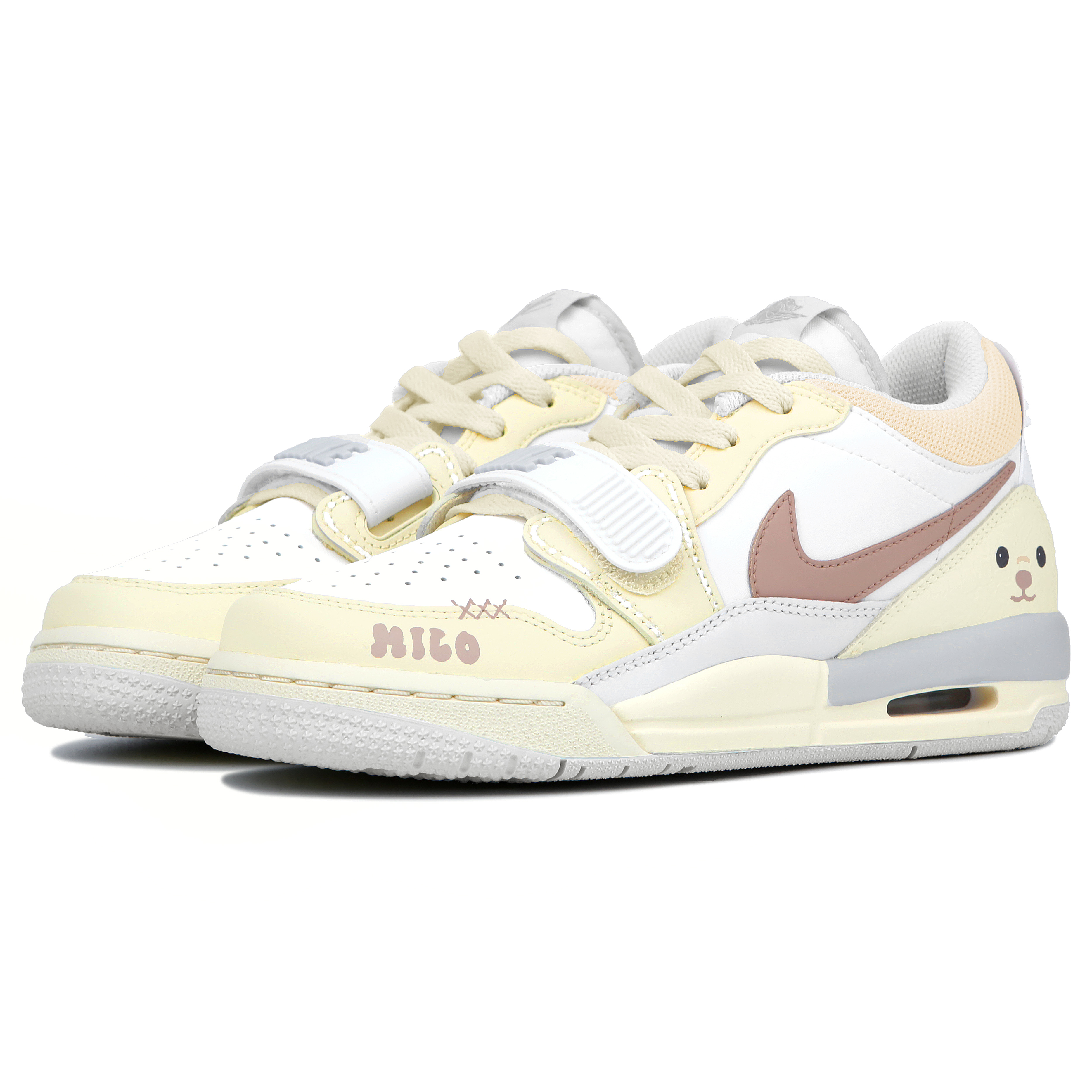 Jordan Legacy 312 Sunbeauty Puppy Slip-Resistant Cushioning Low-Top Vintage Basketball Shoes Women's Yellow White купить в интернет-магазине Yoocart с быстрой доставкой по России.