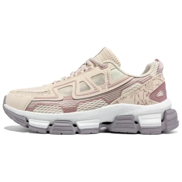 361° Slip Resistant Quick Dry Low Top Casual Shoes Women's Beige Pink
