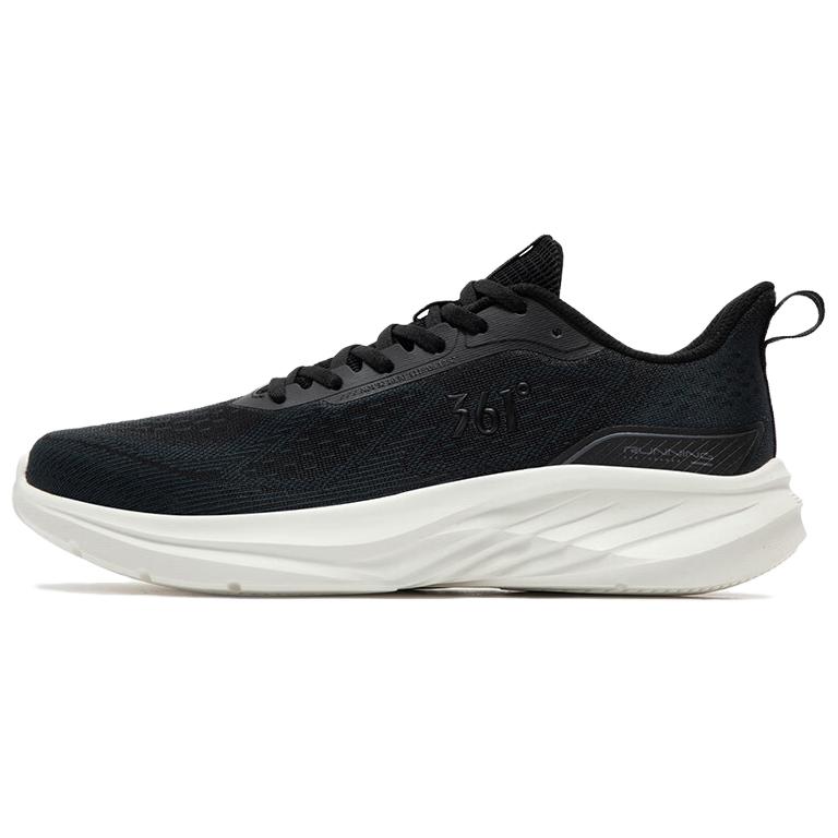 361° Durable Breathable Low-Top Running Shoes Men's Black