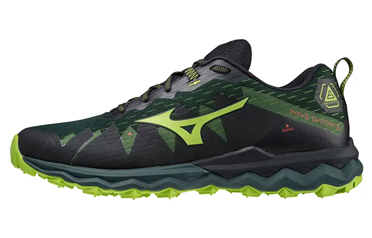 Mizuno Wave Daichi 6 Low Top Running Shoes Men's Black Green