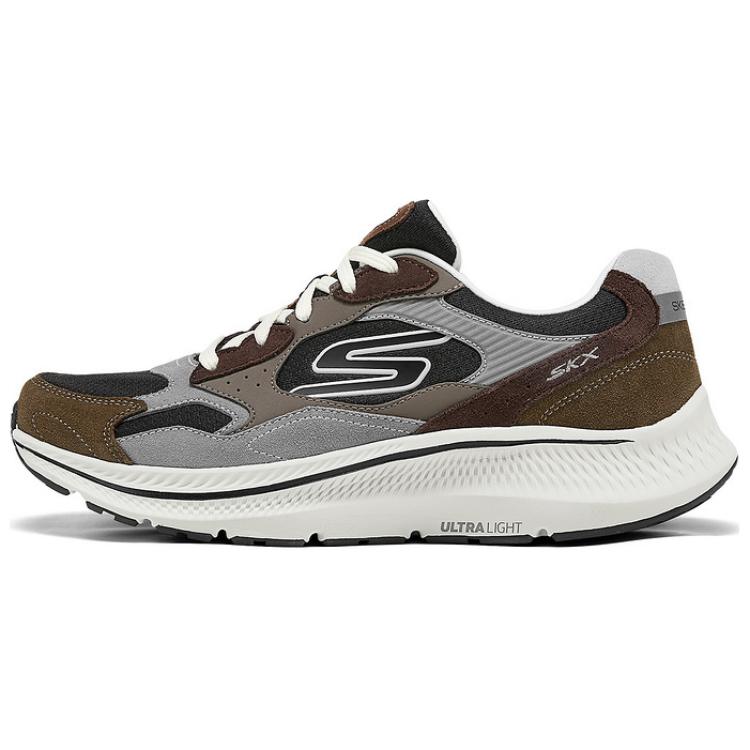 Skechers Go Run Consistent 2.0 Low Top Casual Running Shoes Men's Brown Black
