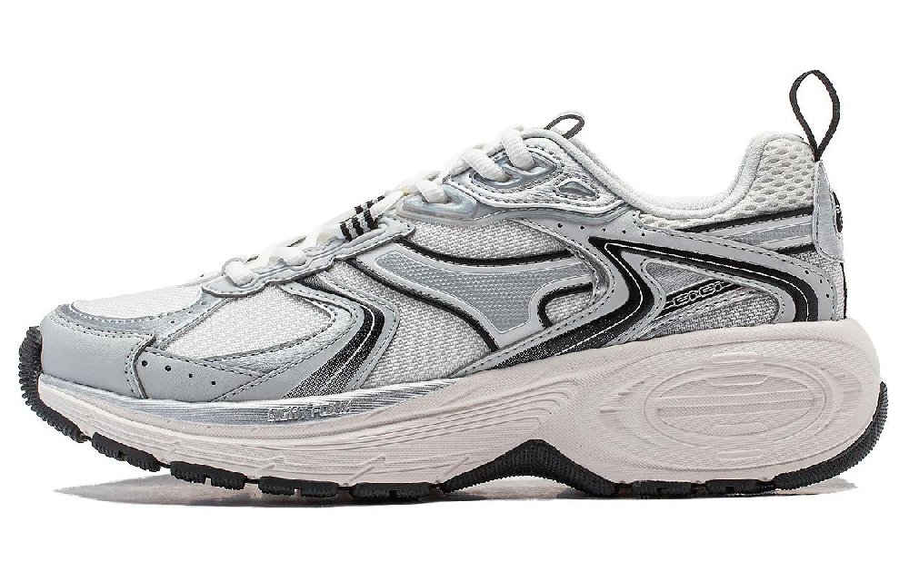 LiNing 92 CICI V2 Cushioning Wear-Resistant Low-Top Casual Shoes Women's White Silver