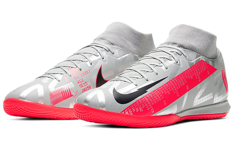 Nike Mercurial Superfly 7 Academy Ic 'Metallic Grey Crimson' купить в интернет-магазине Yoocart с быстрой доставкой по России.