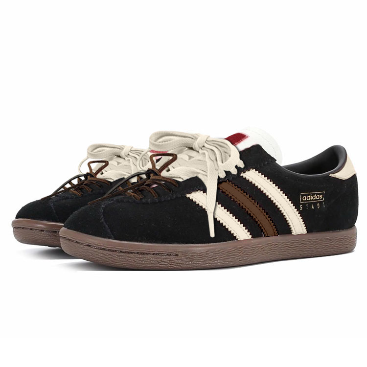 Adidas Originals Stadt Low Top Skateboard Shoes Unisex Dark Brown