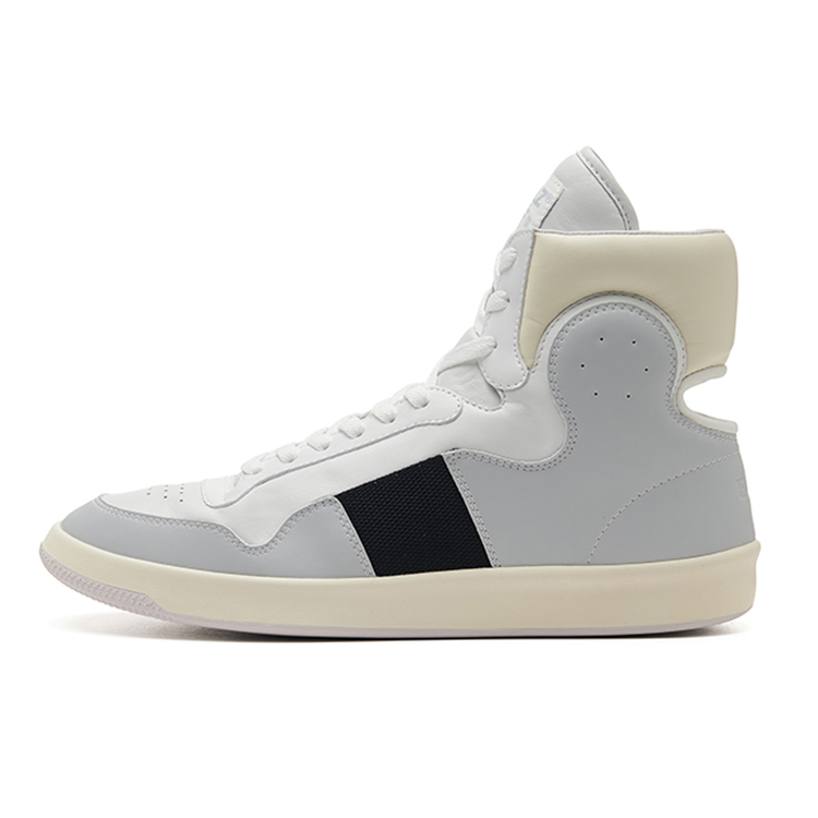 EQLZ EQUALIZER 1970 Lightweight High Top Vintage Basketball Shoes Unisex Mixed Ash Gray